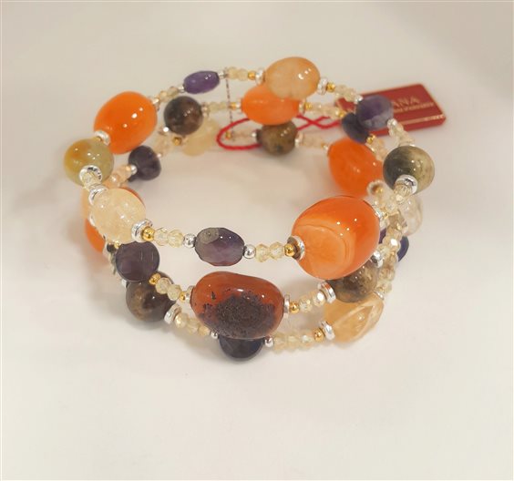 Bracciale Rudelli Zambetti Gioielli Donna Morgana gioielli in argento in Pietre dure Quarzo BM3 - BM3